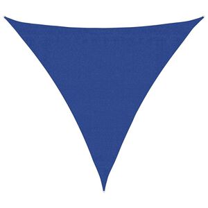 vidaXL Para-sol vela triangular 160 g/m&sup2; 3,6x3,6x3,6 m PEAD azul