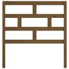 vidaXL Cabeceira de cama 96x4x100 cm pinho maciço castanho mel