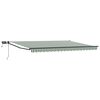 vidaXL Toldo retr&aacute;til manual com LEDs Verde, Branco, Antracite 4 &times; 3 m
