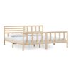vidaXL Estrutura de cama 200x200 cm madeira maci&ccedil;a