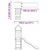 vidaXL Conjunto de brincar para exterior madeira de pinho impregnada