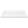 vidaXL Base de chuveiro retangular 70x100 cm ABS branco