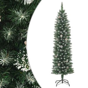 vidaXL &Aacute;rvore de Natal artificial fina com suporte 120 cm PVC