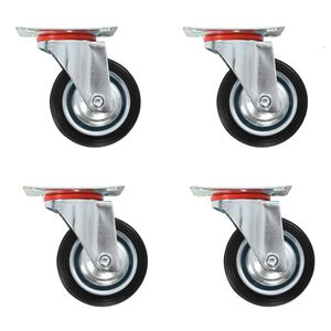 vidaXL Rodas girat&oacute;rias 4 pcs 75 mm