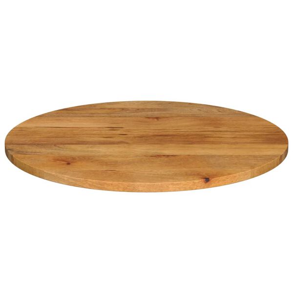 vidaXL Tampo de mesa redondo &Oslash;80x2,5cm madeira de mangueira maci&ccedil;a