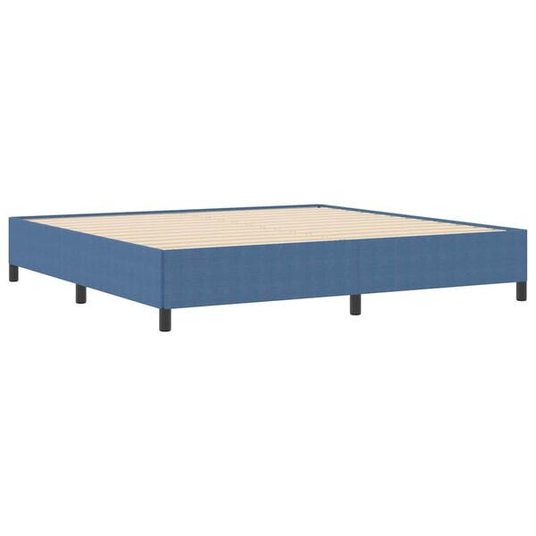 vidaXL Cama Box Azul 200 x 200 cm Veludo