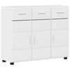 vidaXL Buffet FLORIN 88,5 x 30,5 x 73 cm Branco Brilhante