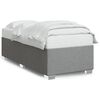 vidaXL Estrutura de cama sem colch&atilde;o 80x200 cm tecido cinzento-claro