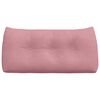 vidaXL Travesseiro para Costas Rosa 100 x 24 x 50 cm Veludo
