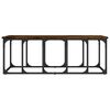 vidaXL Mesa de centro 100x50x35,5 cm derivados madeira carvalho fumado