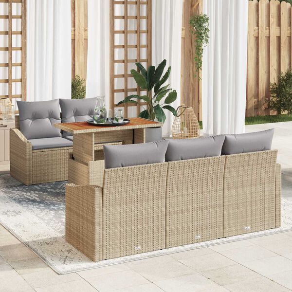 vidaXL Conjunto de Jantar para Jardim Bege e Cinza 100 x 55 x 73 cm