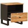 vidaXL Gabinete de Cama com gaveta 2 pcs Castanho 40 x 33 x 46 cm