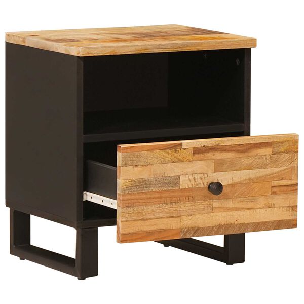 vidaXL Gabinete de Cama com gaveta 2 pcs Castanho 40 x 33 x 46 cm
