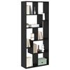 vidaXL Gabinete de Livros Carvalho Preto 67 x 25 x 162 cm