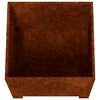 vidaXL Vasos/floreira c/ pernas 2pcs 40x40x40cm a&ccedil;o corten enferrujado