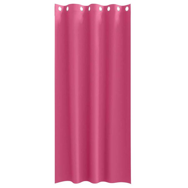 vidaXL Cortinas Blackout com Argolas 2 pcs Rosa Brilhante 225 x 140 cm