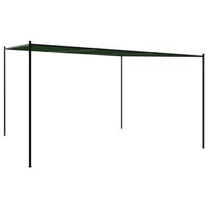 vidaXL Gazebo 4 x 3,98 x 2,67 m Verde Poli&eacute;ster e A&ccedil;o