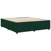 vidaXL Estrutura de cama sem colch&atilde;o 200x200 cm veludo verde-escuro