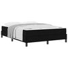 vidaXL Cama Box com colch&atilde;o Preto 160 x 200 cm tecido