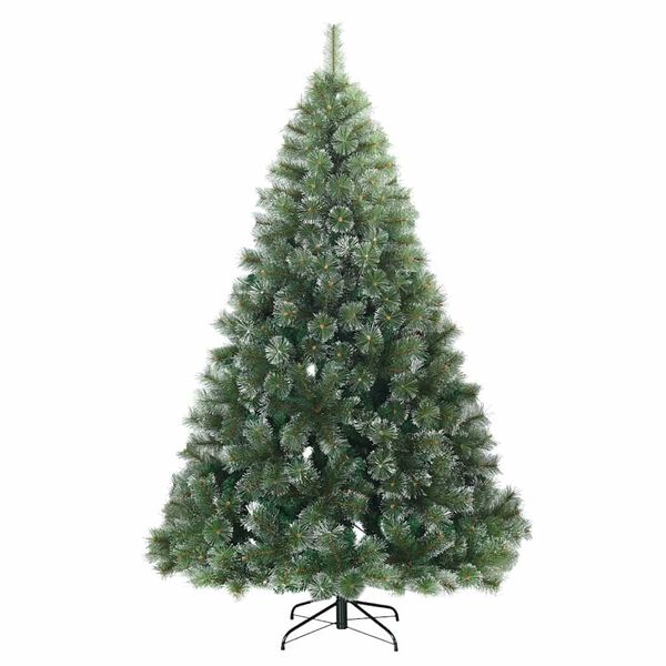 vidaXL &Aacute;rvore de Natal Artificial com 300 LEDs Verde 180 cm PE e PVC