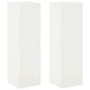 vidaXL Suporte para Plantas 2 pcs Branco 30 x 30 x 100 cm A&ccedil;o