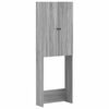 vidaXL Arm&aacute;rio de banheiro ALKMAAR Sonoma cinzento 66 x 25,5 x 190 cm