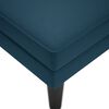 vidaXL Chaise lounge c/ almofada/apoio de bra&ccedil;os direito veludo azul
