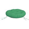 vidaXL Almofad&atilde;o redondo &Oslash; 60 x11 cm tecido oxford verde