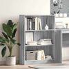 vidaXL Estante 80x24x109 cm derivados de madeira cinzento sonoma
