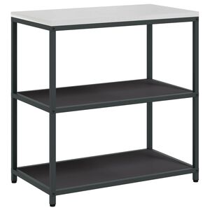 vidaXL Estante de Cozinha HATTEM Preto 90 x 50 x 92 cm A&ccedil;o