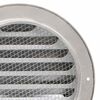 vidaXL Tampas de ventila&ccedil;&atilde;o de ar 2 pcs Prateado 200 mm A&ccedil;o inoxid&aacute;vel