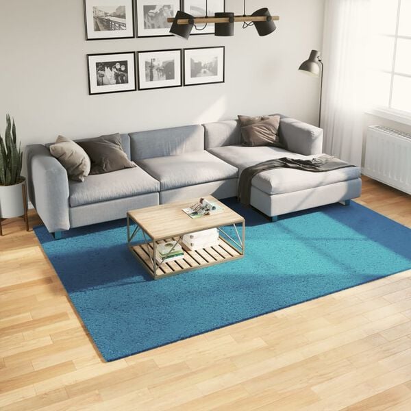 vidaXL Tapete de pelo curto OVIEDO 200x280 cm turquesa