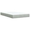 vidaXL Cama boxspring c/ colch&atilde;o 120x200 cm veludo cinzento-claro