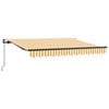 vidaXL Toldo retr&aacute;til Amarelo 250 x 200 cm tecido