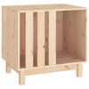 vidaXL Casota para c&atilde;es 60x45x57 cm madeira de pinho maci&ccedil;a