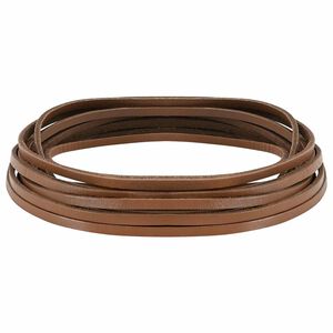 vidaXL Pulseira de Couro 1 Castanho 200 x 0,4 cm Couro