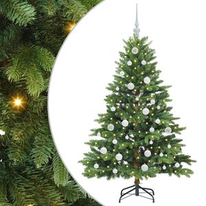 vidaXL &Aacute;rvore de Natal Artificial com 150 LEDs Verde 150 cm PE e PVC