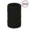 vidaXL Corda de trabalho 2 mm 25 m poli&eacute;ster preto
