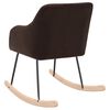 vidaXL Cadeira de baloi&ccedil;o tecido castanho-escuro