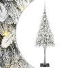 vidaXL &Aacute;rvore de Natal com 150 LEDs com suporte Branco 120 cm PE e A&ccedil;o