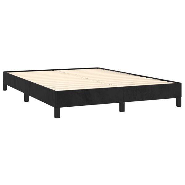 vidaXL Estrutura de cama sem colchão 140x200 cm veludo preto