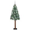 vidaXL &Aacute;rvore de Natal Slim com 300 LEDs com suporte Verde 180 cm