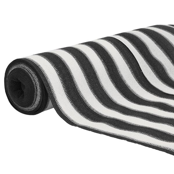 vidaXL Rede de privacidade PEAD 75 g/m&sup2; 1x50 m antracite e branco