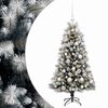 vidaXL &Aacute;rvore de Natal artificial com ramos articulados e bolas 120 cm