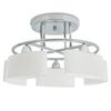 vidaXL Candeeiro teto abajures de vidro elipsoides 5 l&acirc;mpadas E14 200W