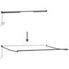 vidaXL Toldo Retr&aacute;til Manual Branco 400 &times; 300 cm Poli&eacute;ster e Alum&iacute;nio