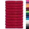 vidaXL Toalhas premium SOLUND 10 pcs 100x200 cm 600 gsm vermelho