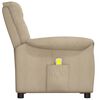 vidaXL Poltrona elevat&oacute;ria de massagens tecido microfibra cinza-claro