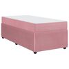 vidaXL Estrutura da Cama com colch&atilde;o Rosa 80 x 200 cm tecido