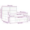 vidaXL Cama Box com colch&atilde;o Cinzento-claro 160 x 200 cm tecido